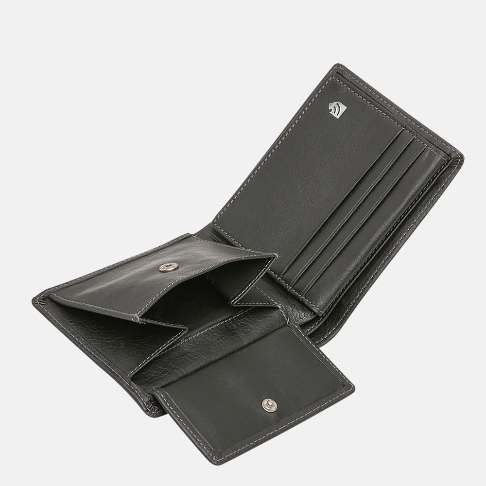 Castelijn & Beerens billfold Canyon zwart bij Duifhuizen