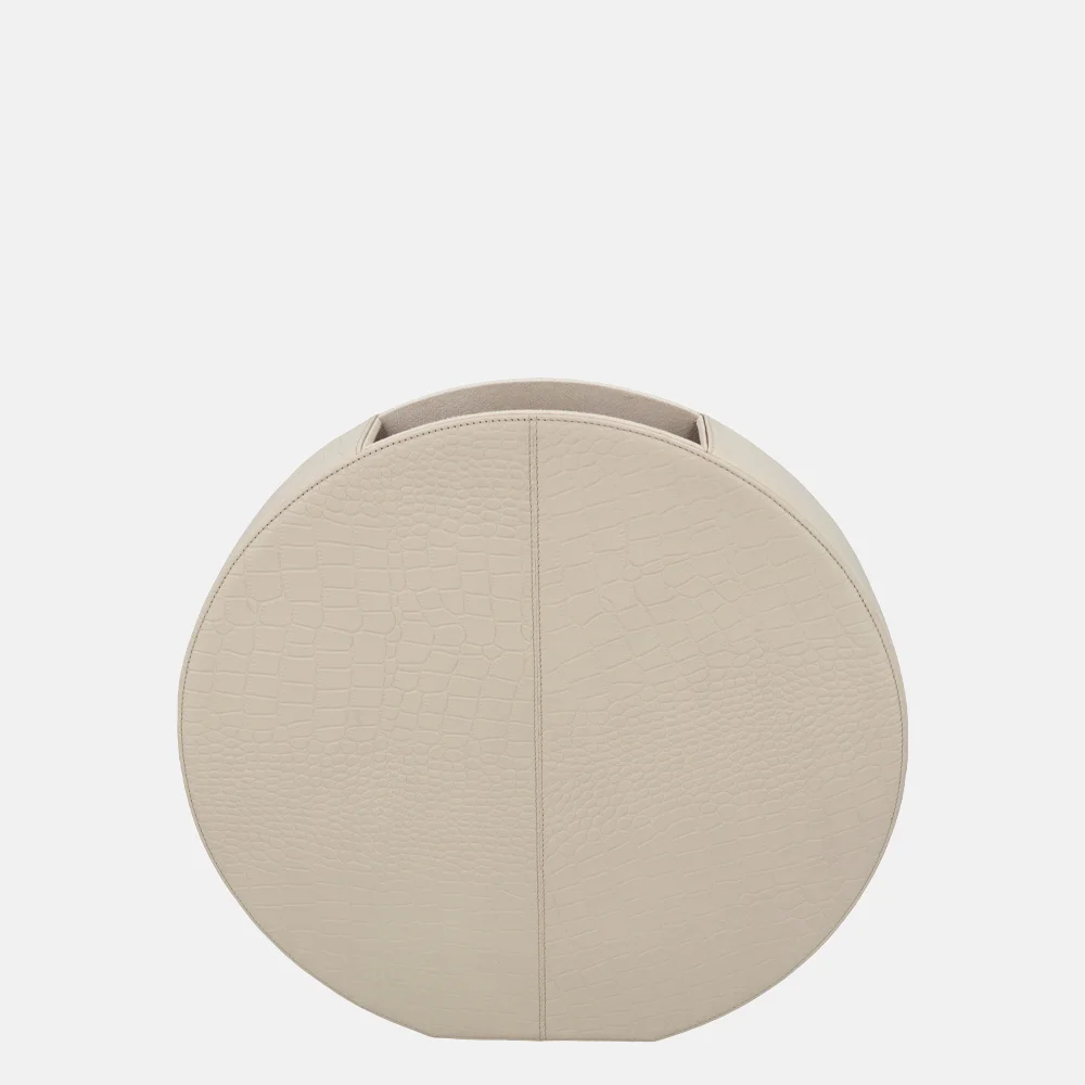 Chamada leren vaas croco medium beige bij Duifhuizen