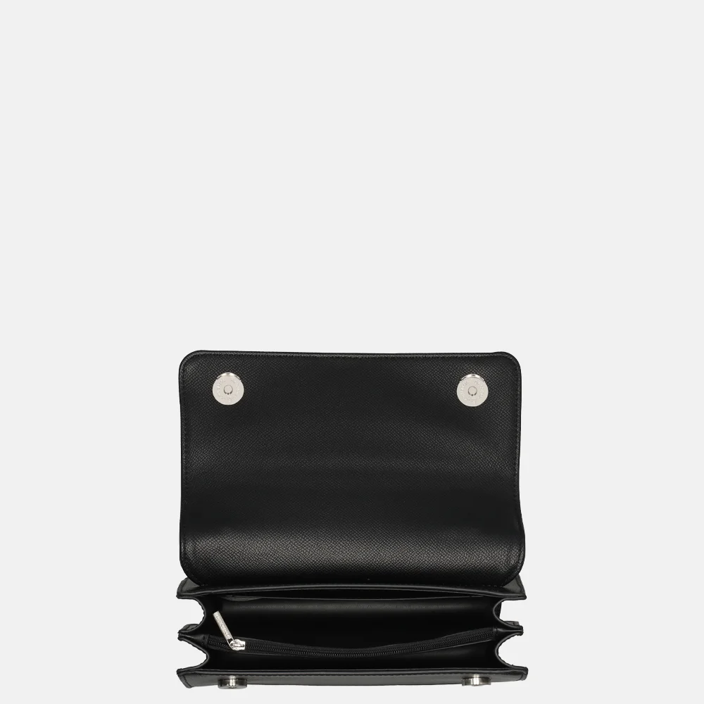 Flora & Co schoudertas noir bij Duifhuizen