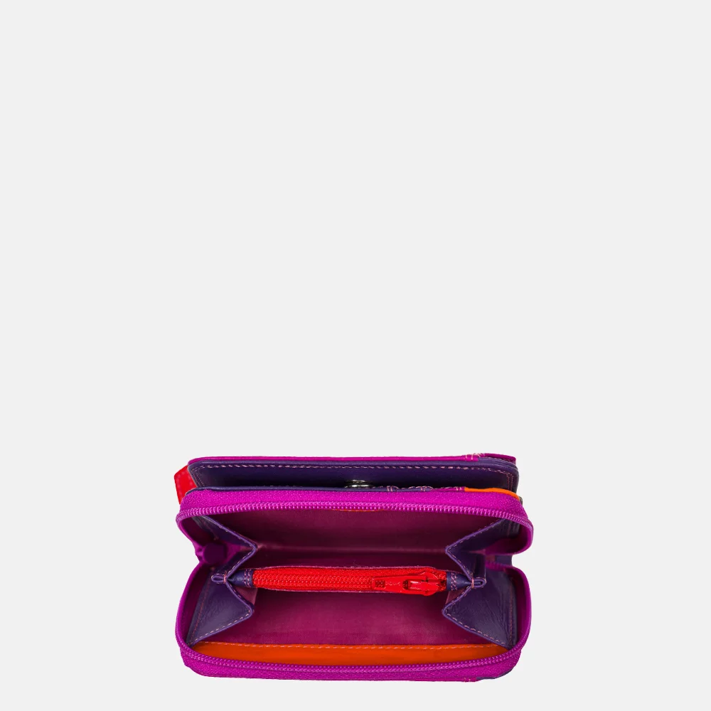 Mywalit Zip around portemonnee small sangria multi bij Duifhuizen