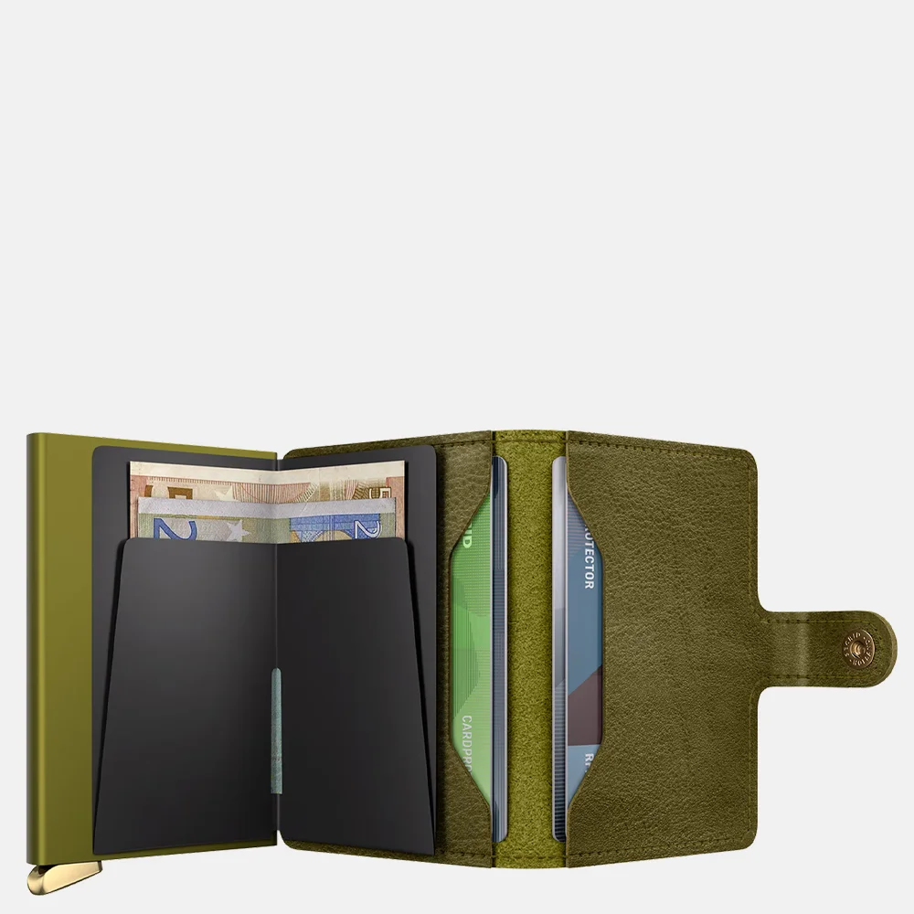 Secrid Premium Miniwallet pasjeshouder Basco Olive + bij Duifhuizen