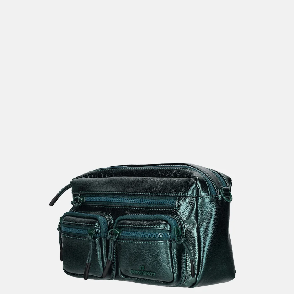Enrico Benetti Celine crossbody tas metallic green bij Duifhuizen