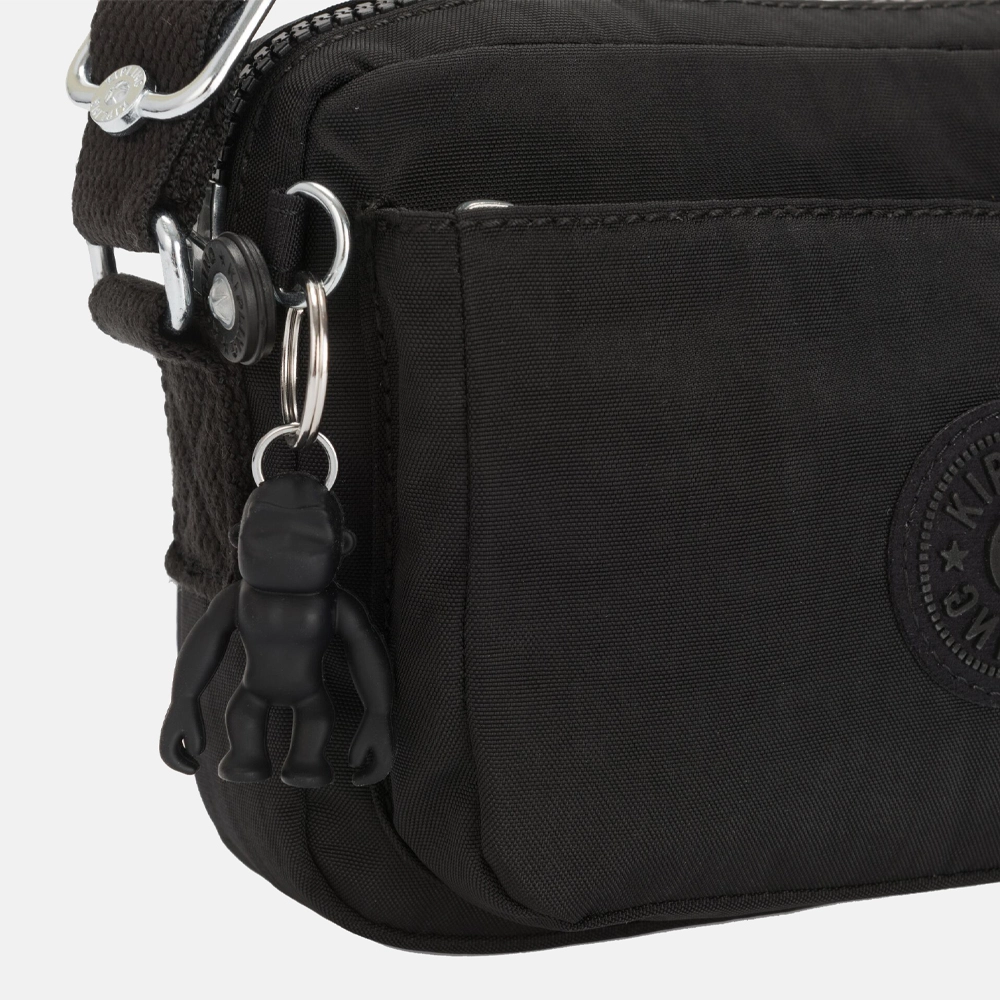 Kipling Abanu crossbody tas black noir  bij Duifhuizen