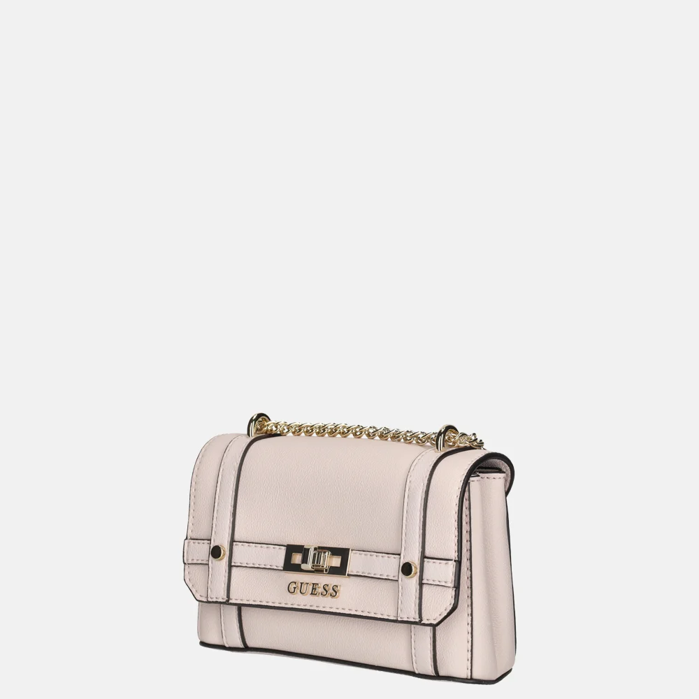 Guess Emilee mini crossbody tas light rose bij Duifhuizen