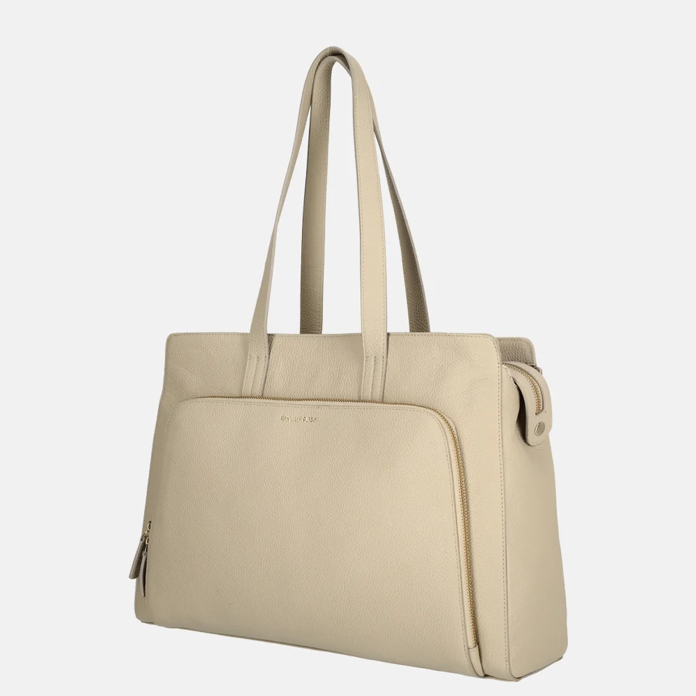 Rise of Rosa laptoptas 16 inch offwhite bij Duifhuizen