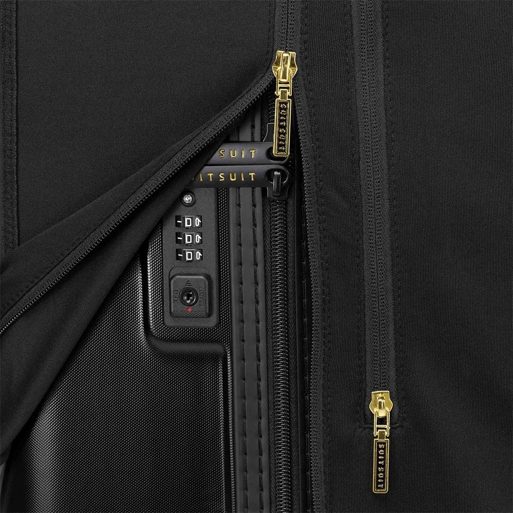 SUITSUIT Fab Seventies Black Gold kofferhoes 76 cm black bij Duifhuizen