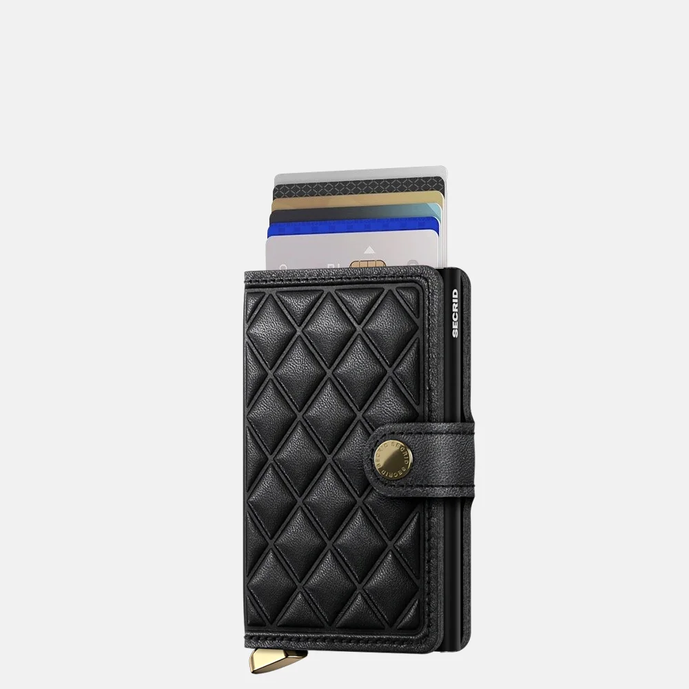 Secrid Miniwallet pasjeshouder Emboss diamond black bij Duifhuizen