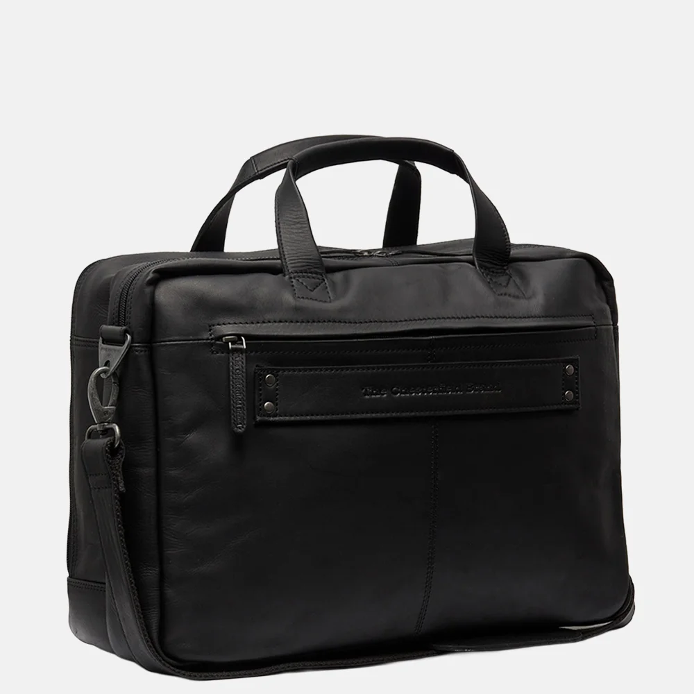 Chesterfield Ryan laptoptas 17 inch black bij Duifhuizen