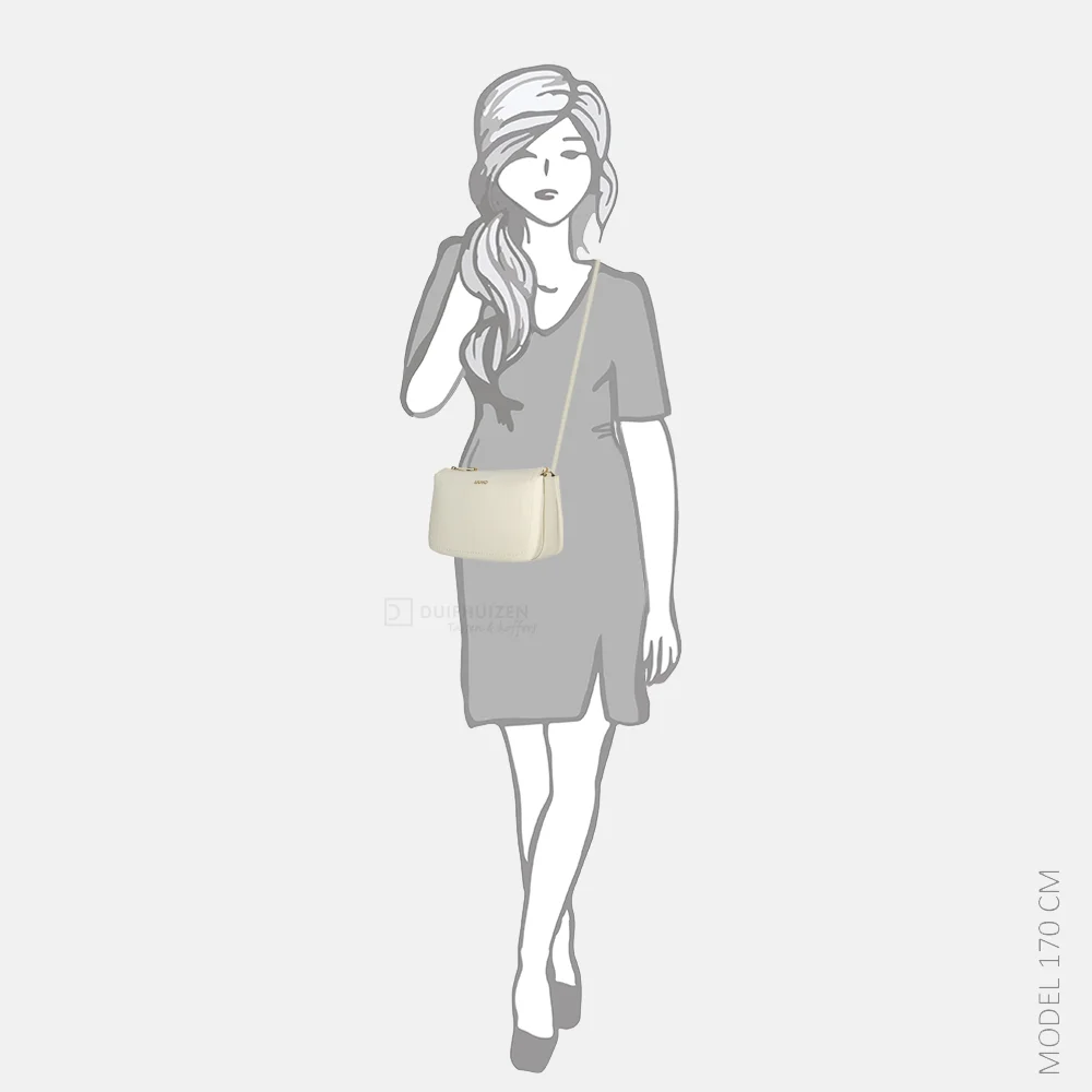 Liu Jo crossbody tas cream bij Duifhuizen