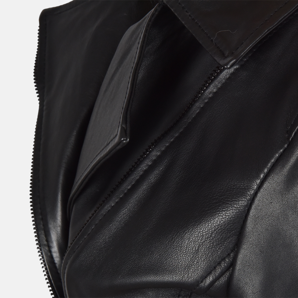 Dekkers Ledermode Lucky dames jack zwart bij Duifhuizen
