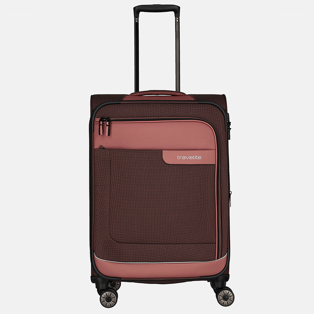 Travelite Viia koffer 67 cm rose bij Duifhuizen