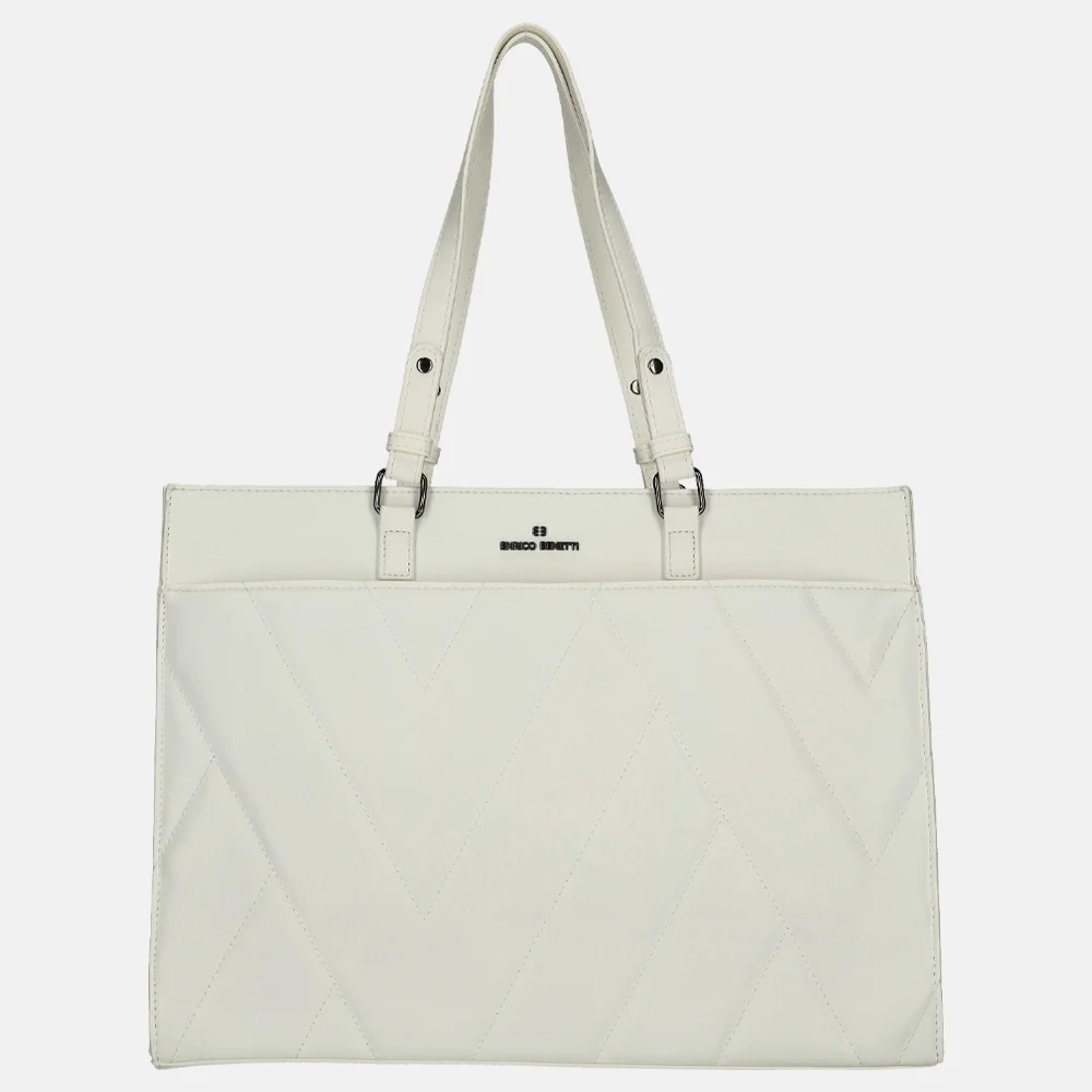 Enrico Benetti Evie shopper 15 inch wit