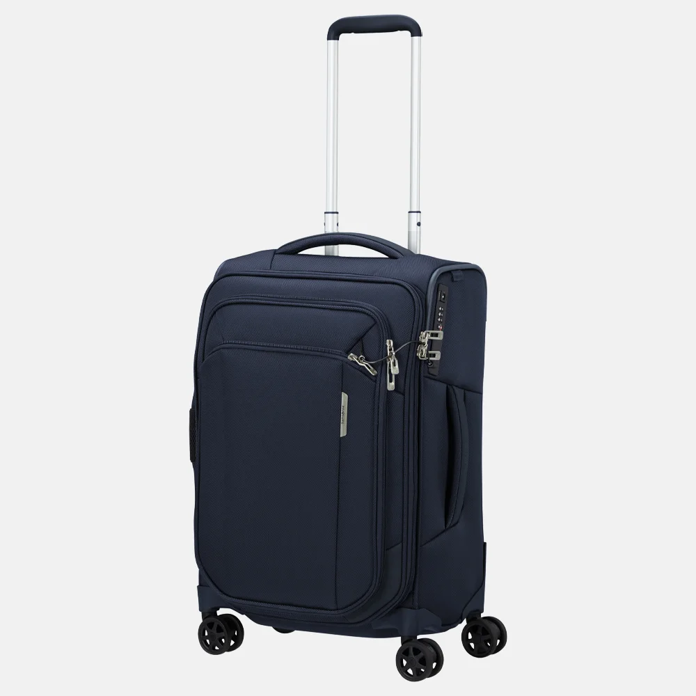 Samsonite Respark Length handbagage koffer 55 cm midnight blue bij Duifhuizen