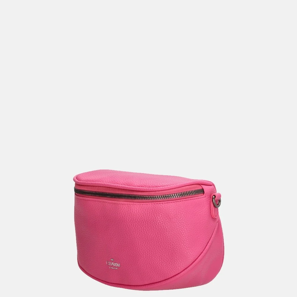 Charm London New York crossbody tas fuchsia bij Duifhuizen