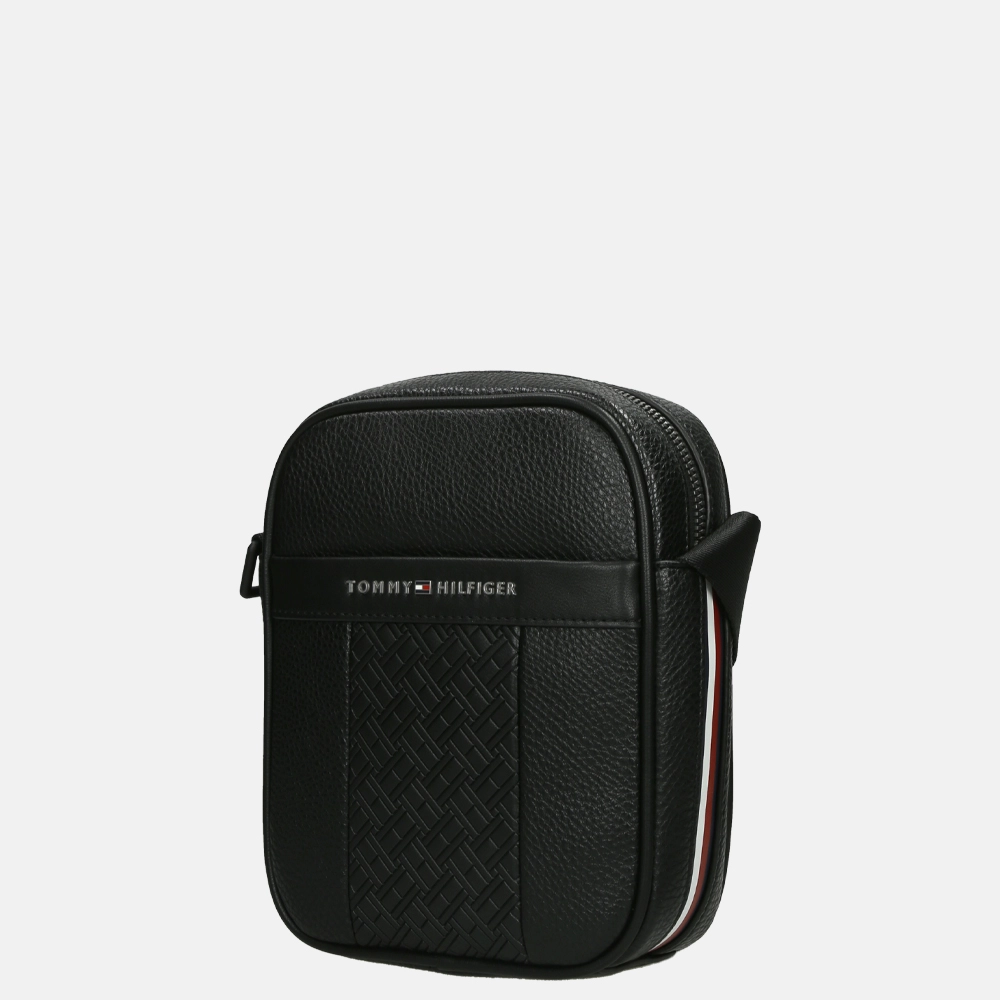 Tommy Hilfiger Central Reporter crossbody tas black bij Duifhuizen