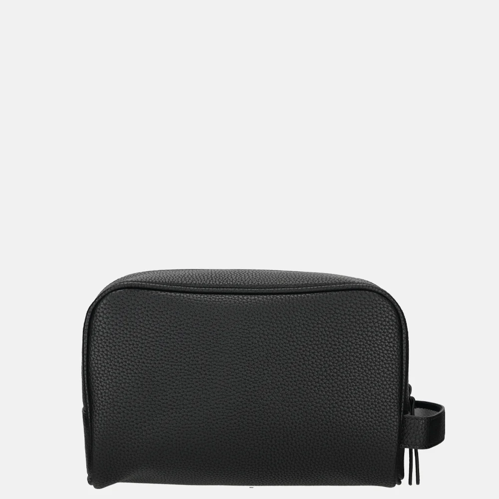 Tommy Hilfiger Essential PU washbag toilettas black bij Duifhuizen