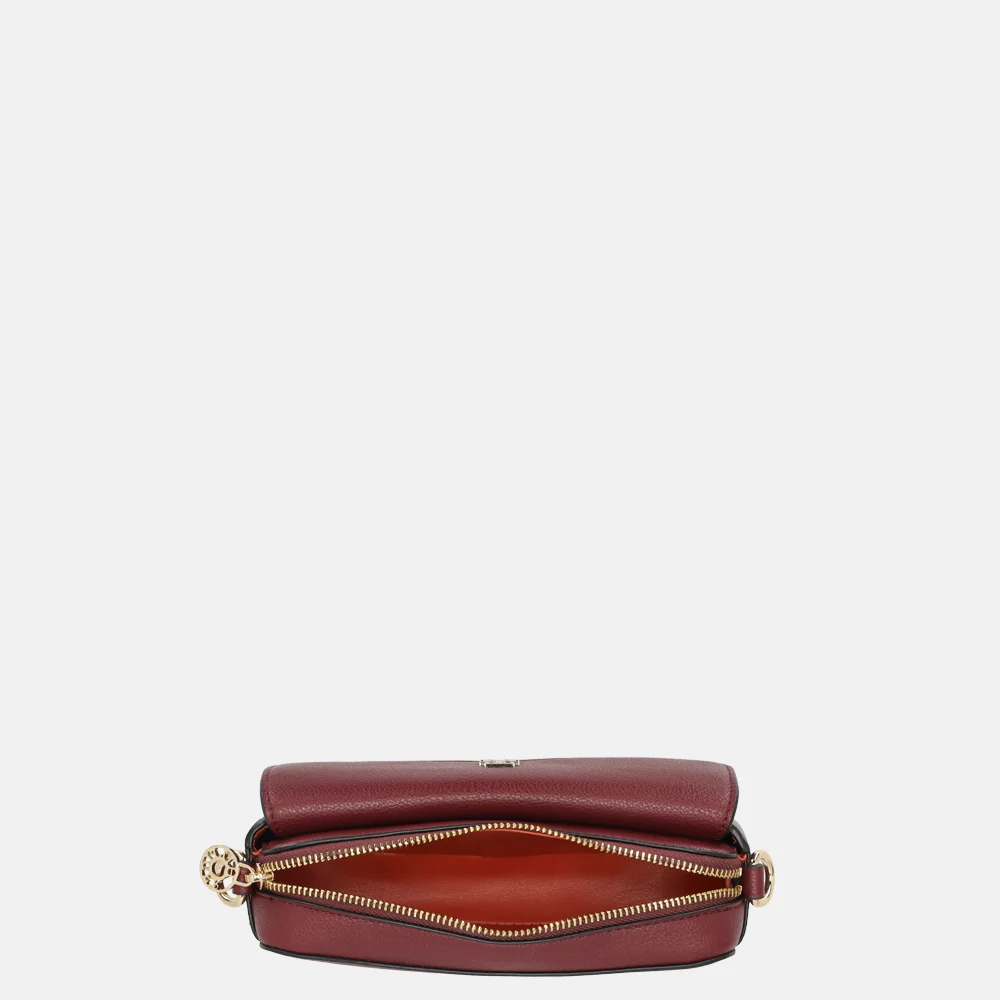 Tommy Hilfiger Icon crossbody tas velvet maroon bij Duifhuizen
