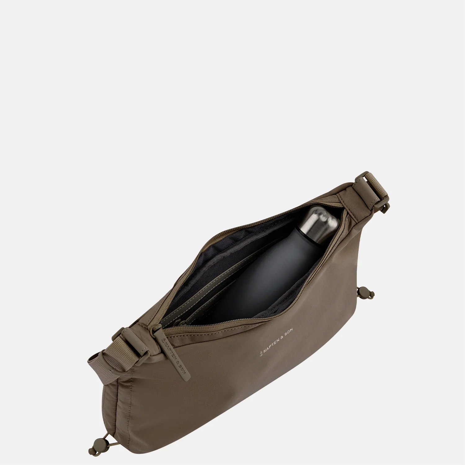 Kapten & Son Skara crossbody tas walnut bij Duifhuizen