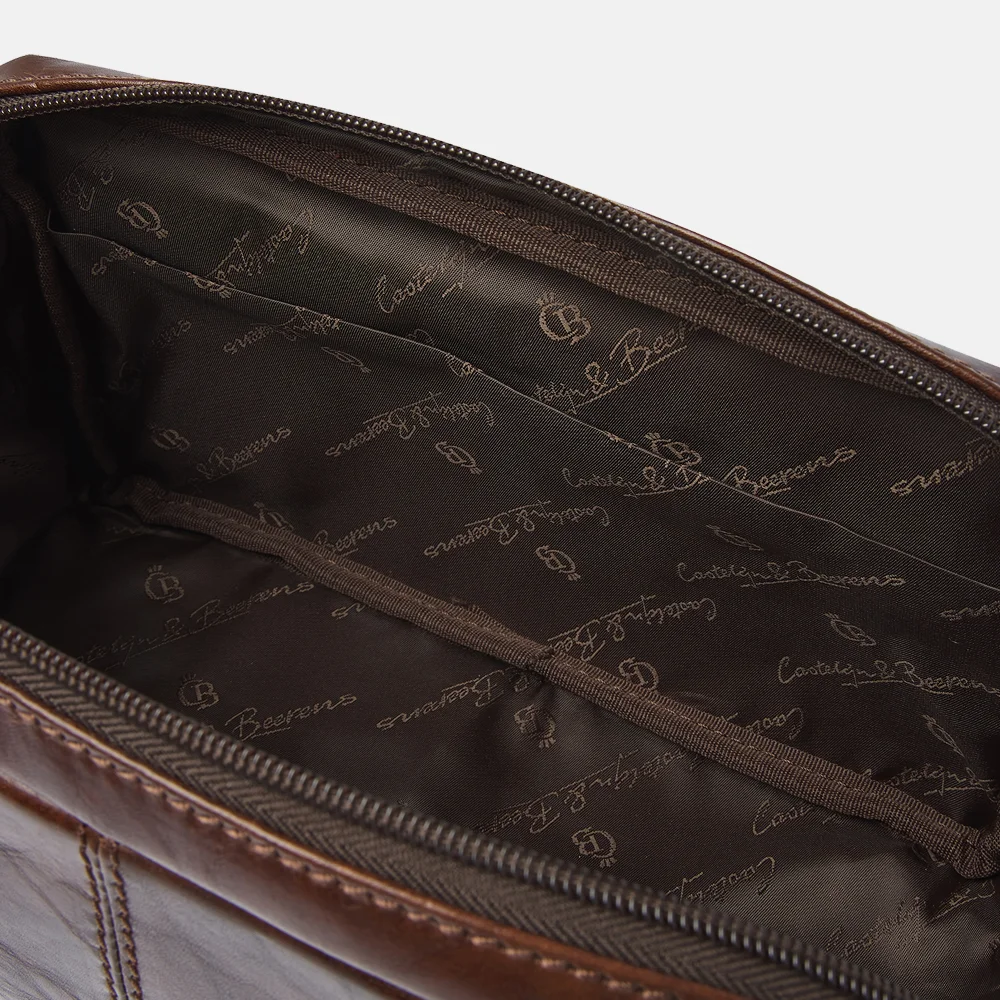 Castelijn en Beerens Rien toilettas cognac bij Duifhuizen