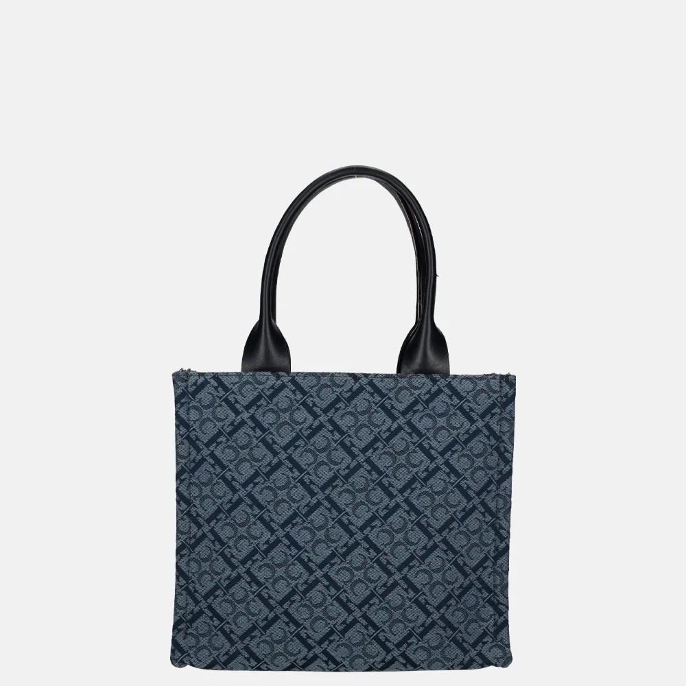 Claudio Ferrici Logo handtas navy bij Duifhuizen