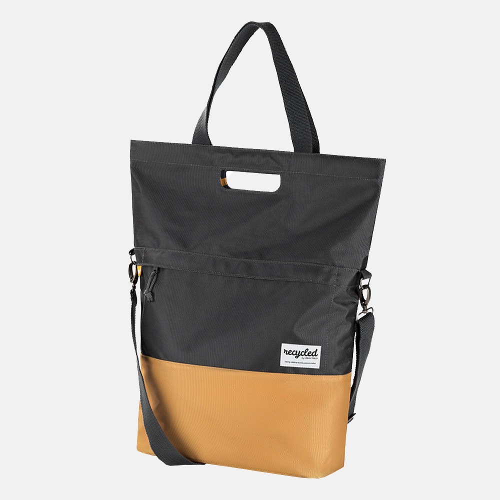 Urban Proof shopper/fietstas grey yellow