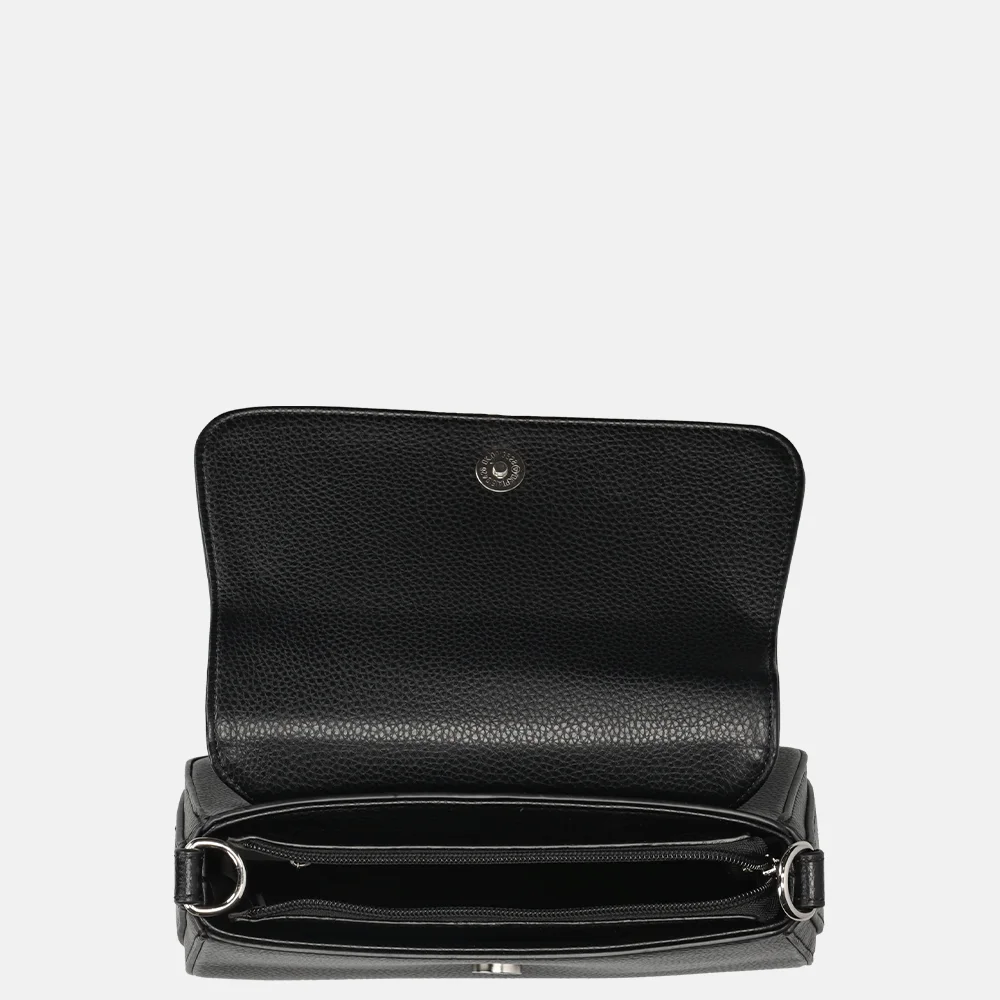 Flora & Co crossbody tas black bij Duifhuizen