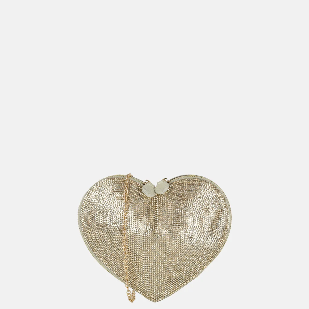 Bulaggi heart box crossbody tas gold