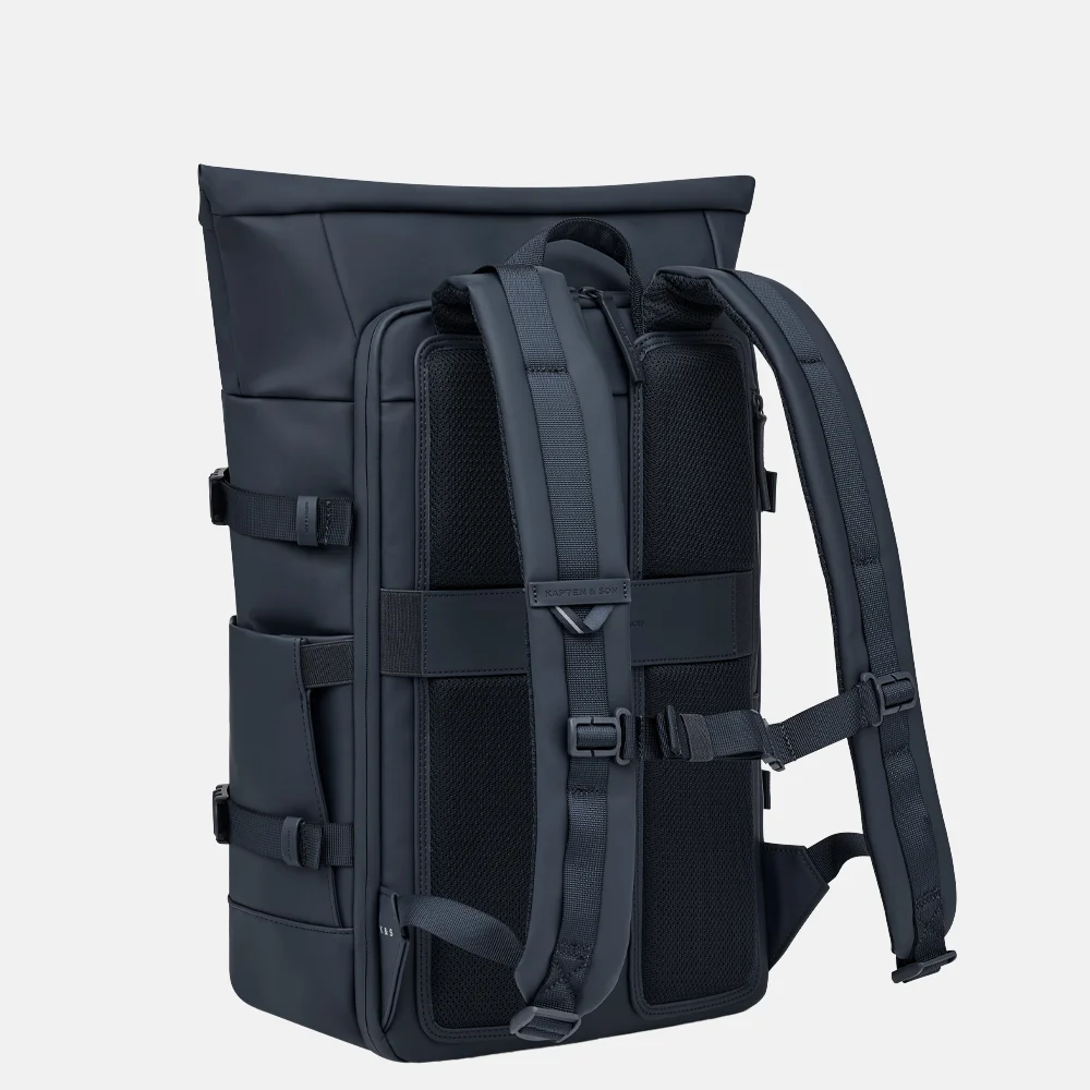 Kapten & Son Helsinki PRO rugzak 15 inch navy blue bij Duifhuizen