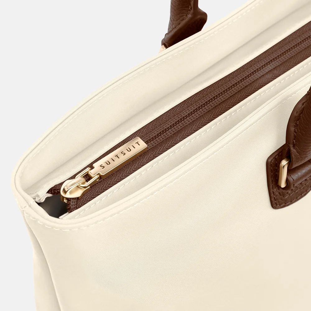 SUITSUIT Serenity Daily Tote schoudertas 16 inch wisper white bij Duifhuizen