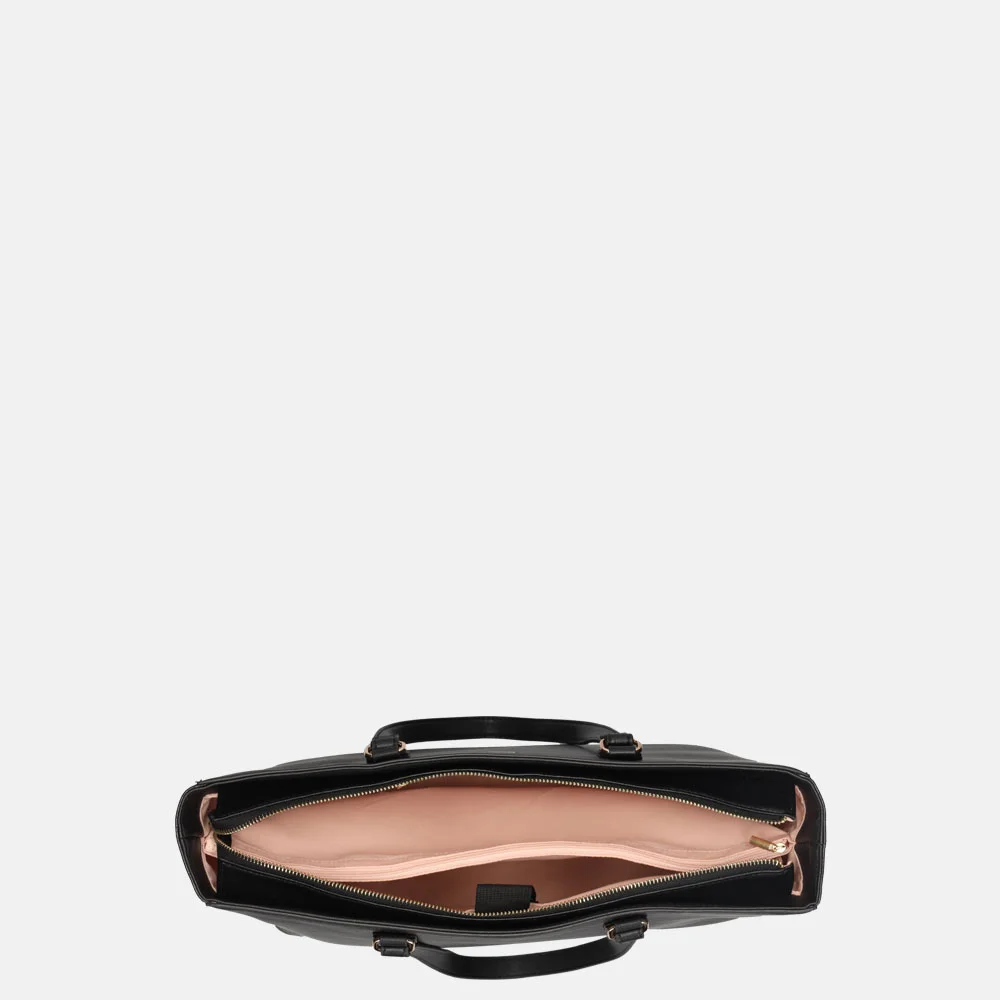 Duifhuizen Saffiano shopper L zwart bij Duifhuizen