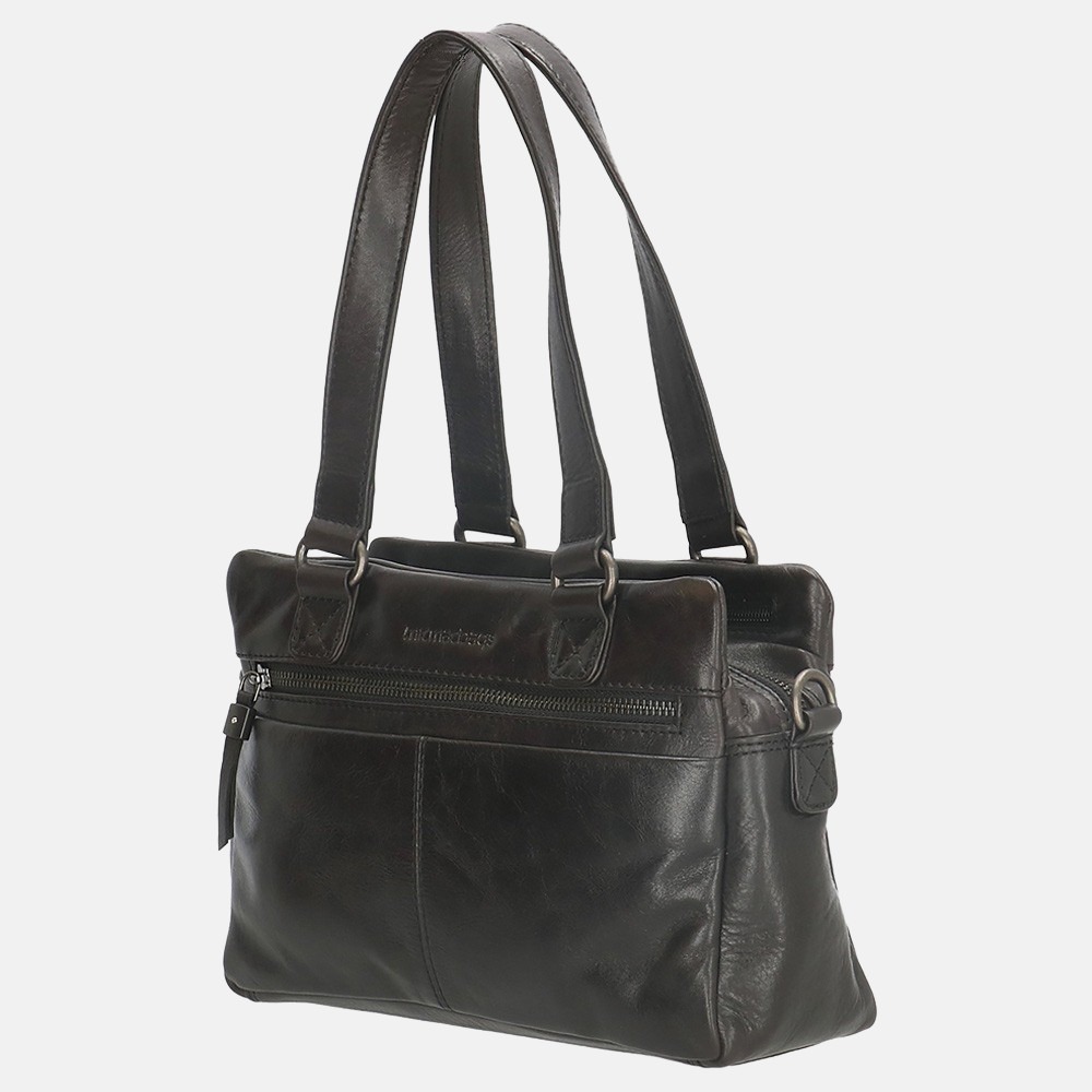 Micmacbags Porto schoudertas black 001337Zwart