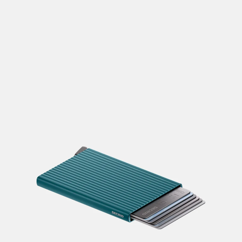Secrid Premium Cardprotector pasjeshouder Fluted Teal +  bij Duifhuizen