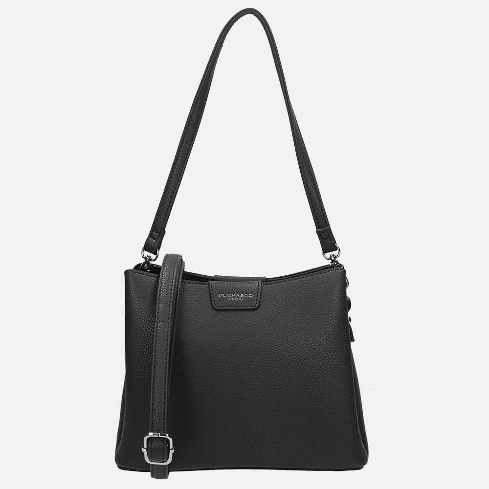 Flora & Co crossbody tas black bij Duifhuizen