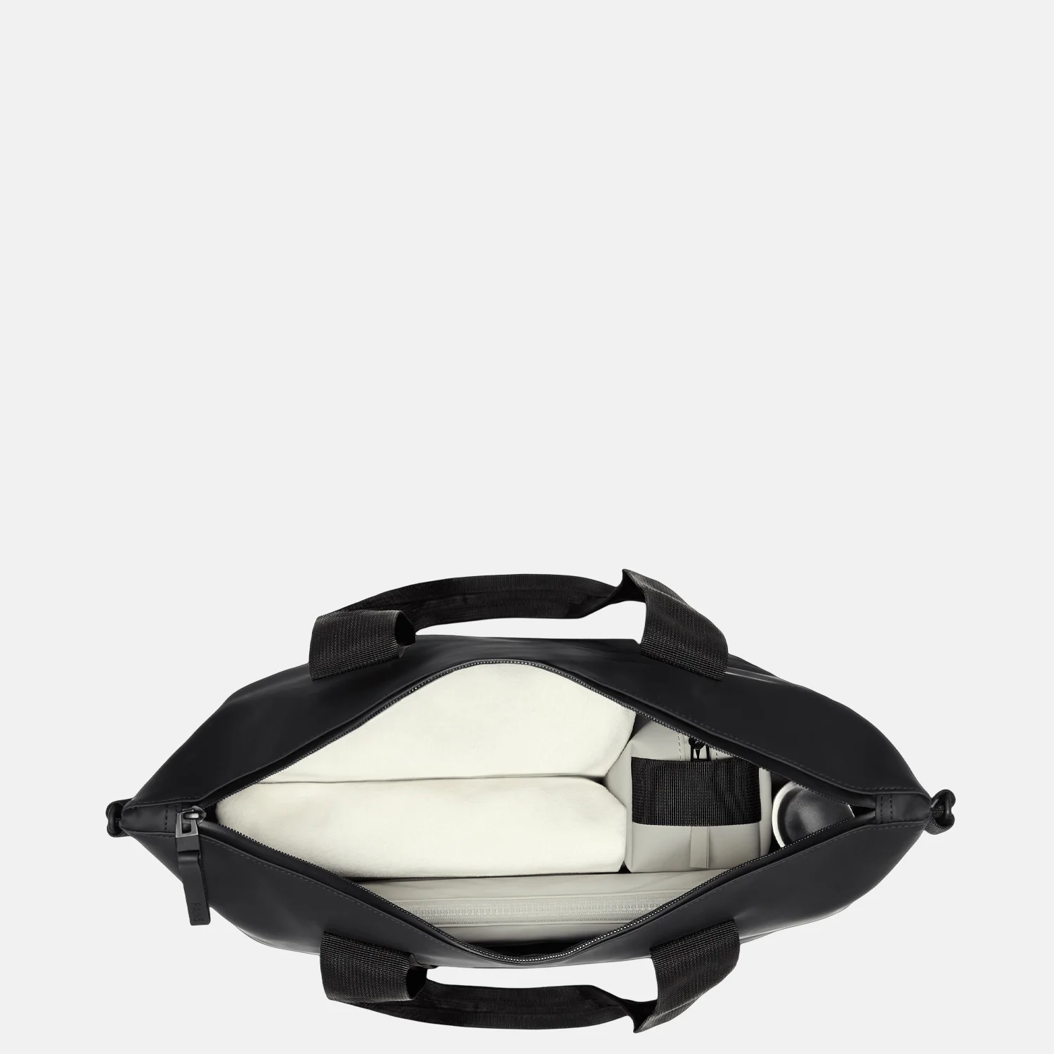 Rains Tote Bag shopper black bij Duifhuizen