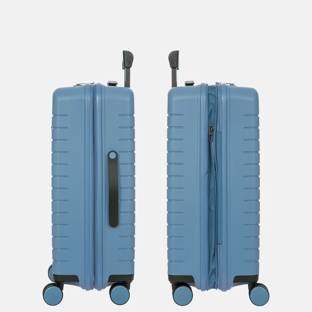 Bric's Ulisse Expandable reiskoffer 65 cm grey blue bij Duifhuizen