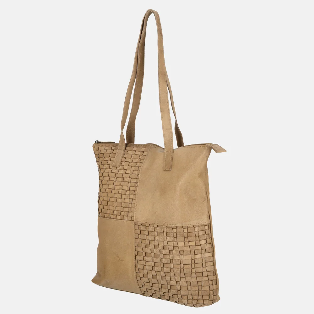 Enrico Benetti Sicily shopper lichttaupe bij Duifhuizen