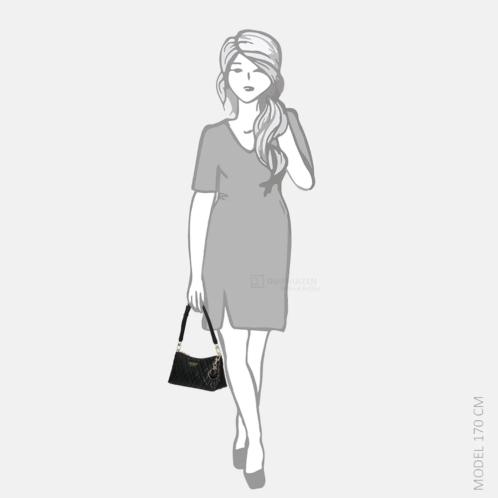 Guess Isemay schoudertas Black bij Duifhuizen