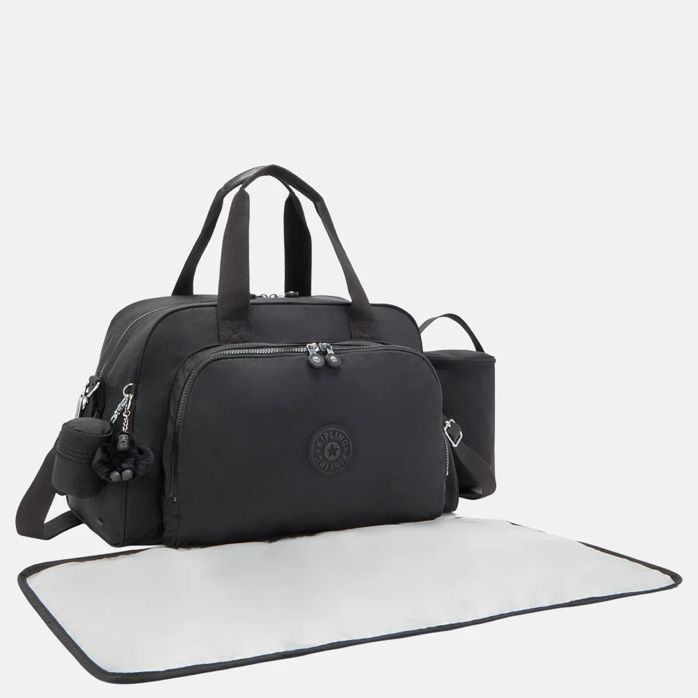 Kipling Camama luiertas black noir bij Duifhuizen