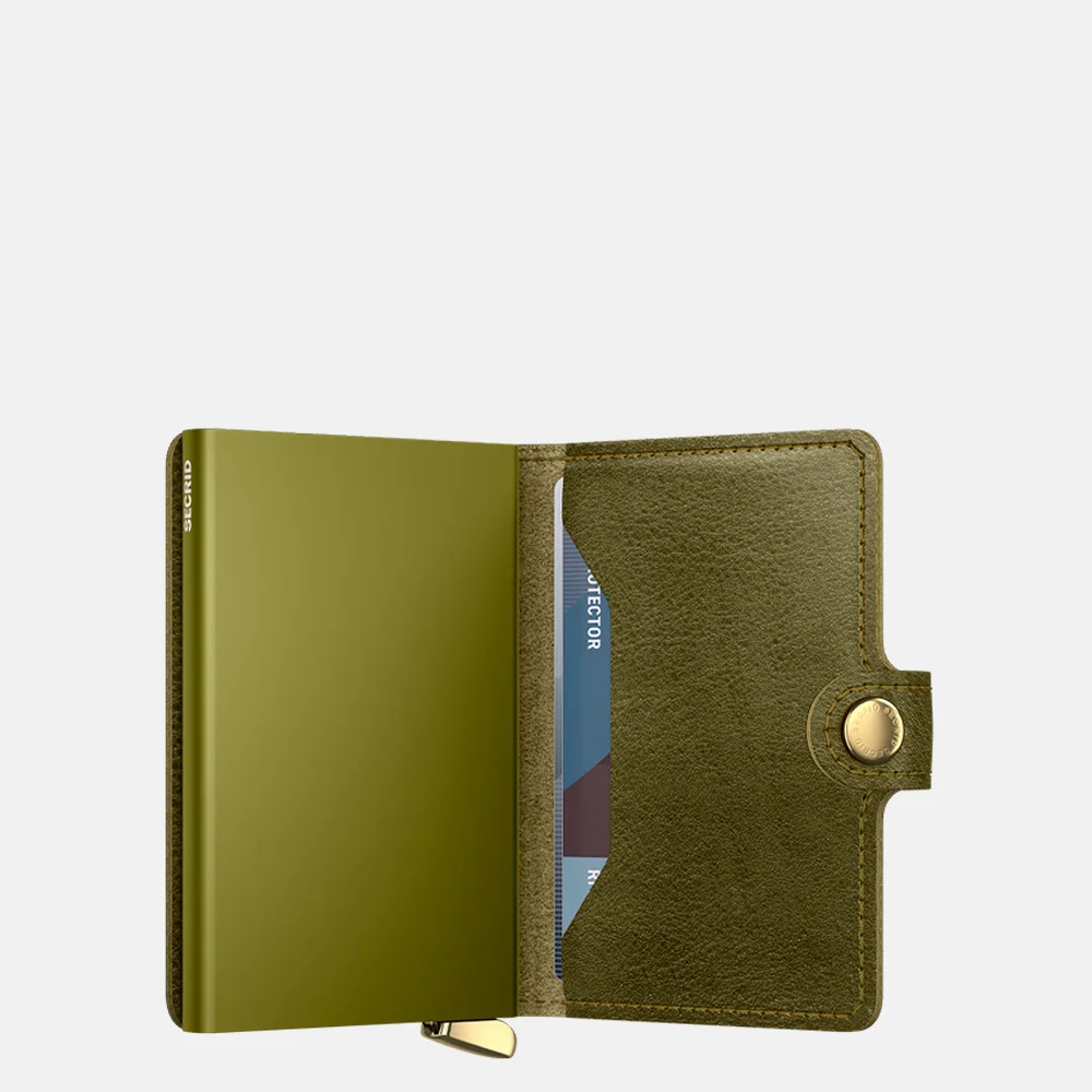 Secrid Premium Miniwallet pasjeshouder Basco Olive + bij Duifhuizen