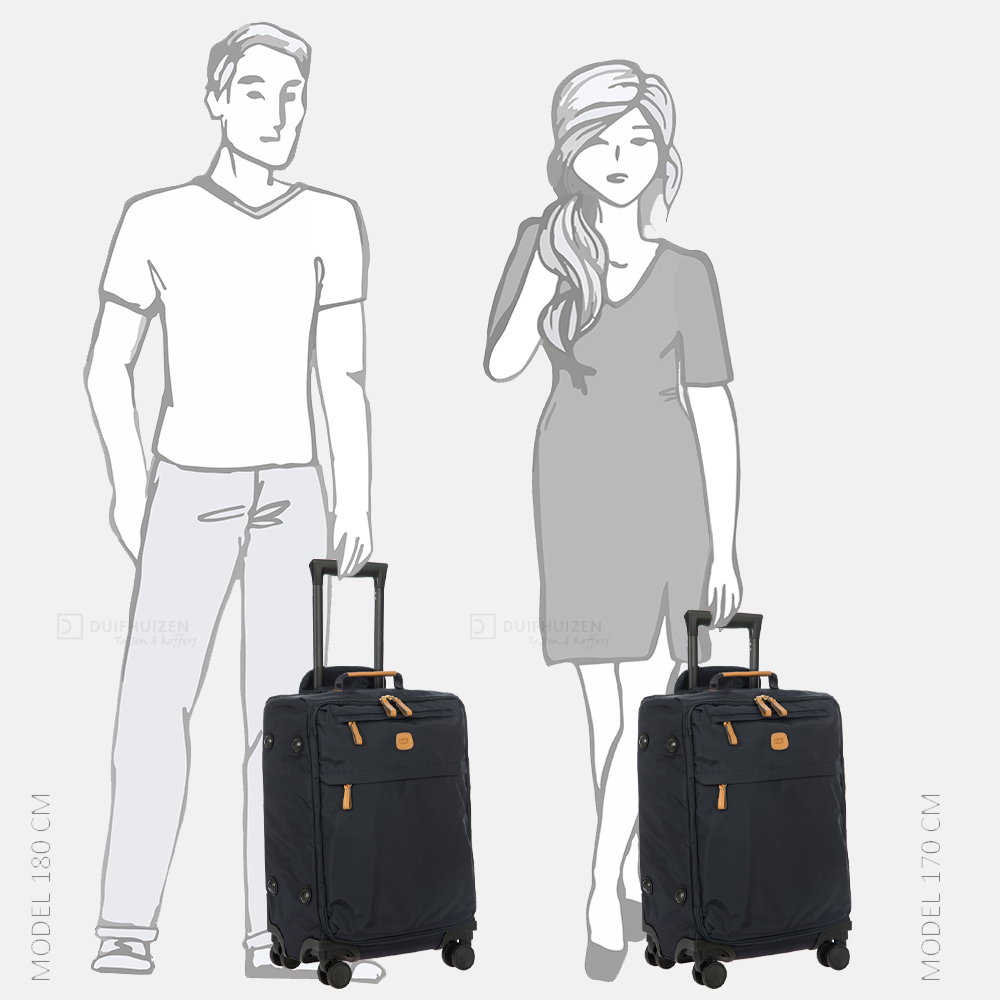 Bric's X-Travel koffer 55 cm ocean blue bij Duifhuizen