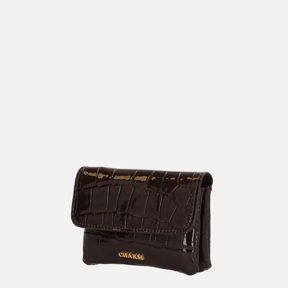 Charm London Knightbridge portemonnee S donkerbruin bij Duifhuizen