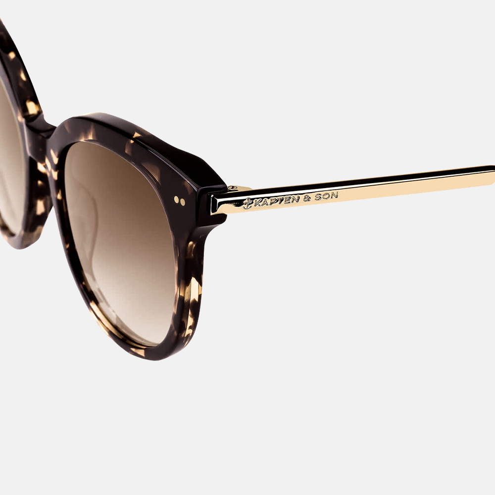 Kapten & Son Paris zonnebril crystal tortoise brown bij Duifhuizen