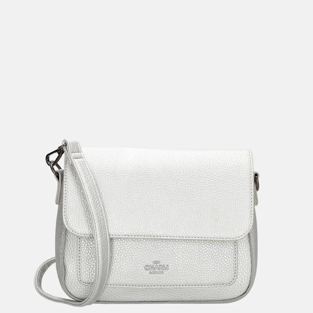 Charm London crossbody tas silver