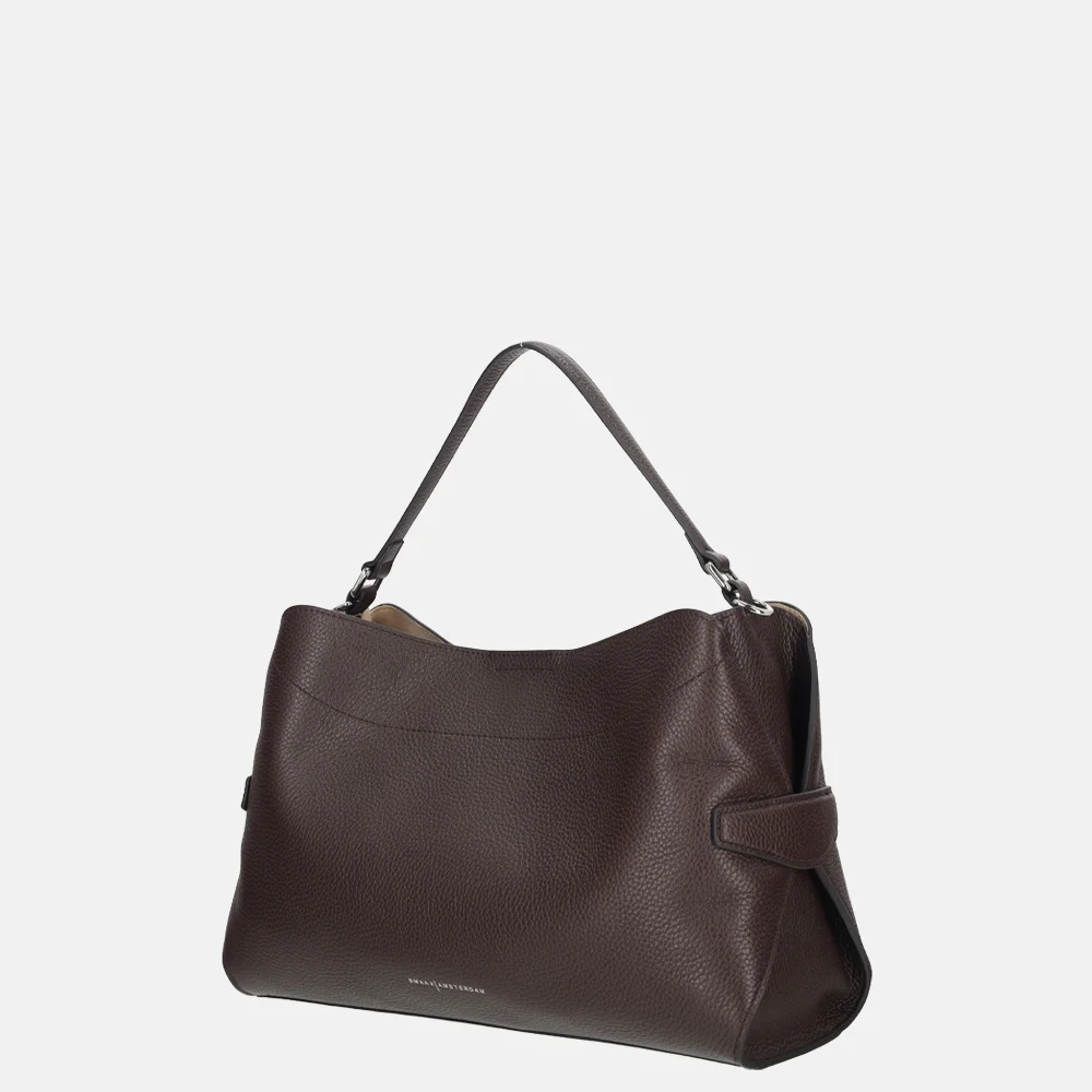 Smaak Amsterdam Tina handtas dark chocolat bij Duifhuizen