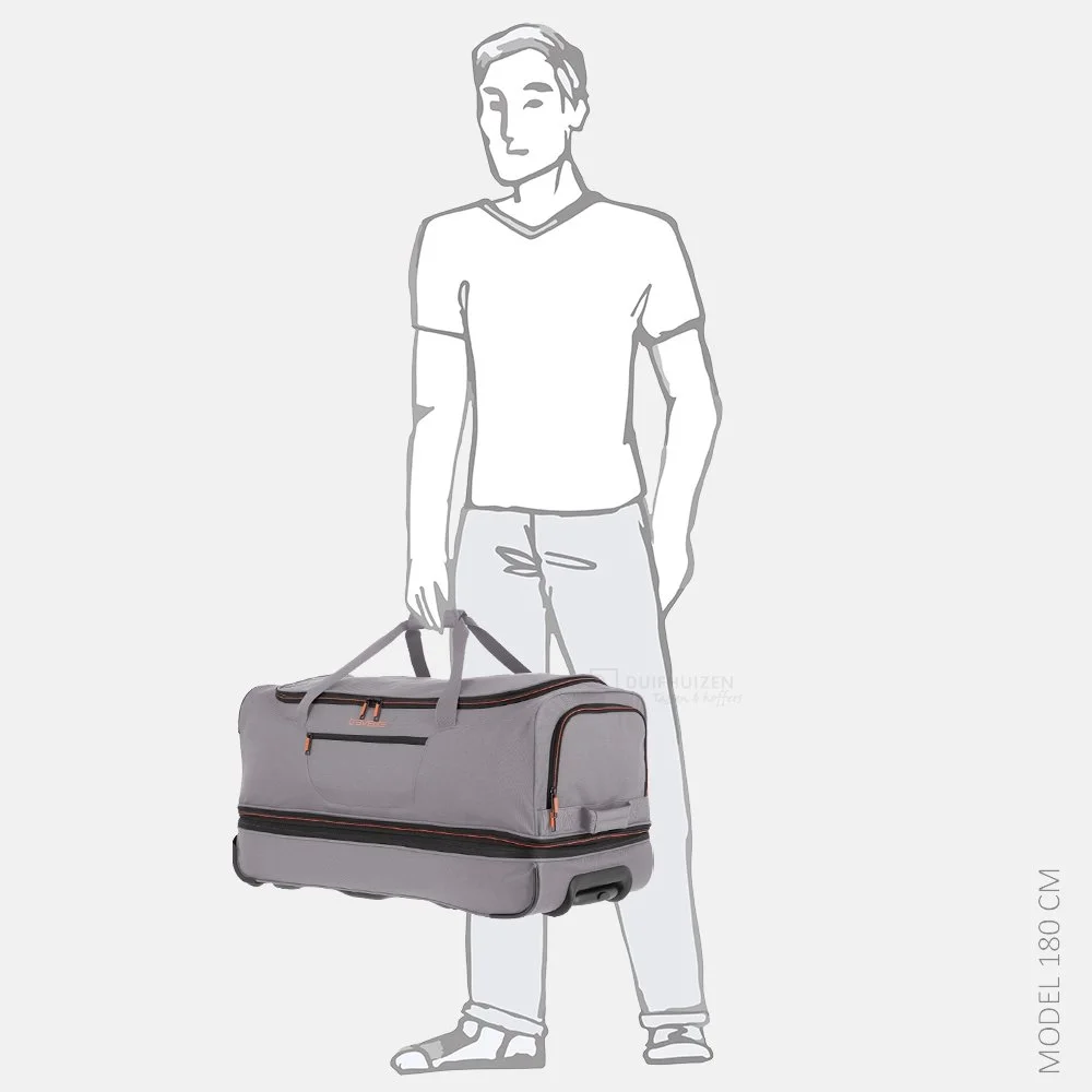 Travelite Basics reistas 70 cm grey/green bij Duifhuizen