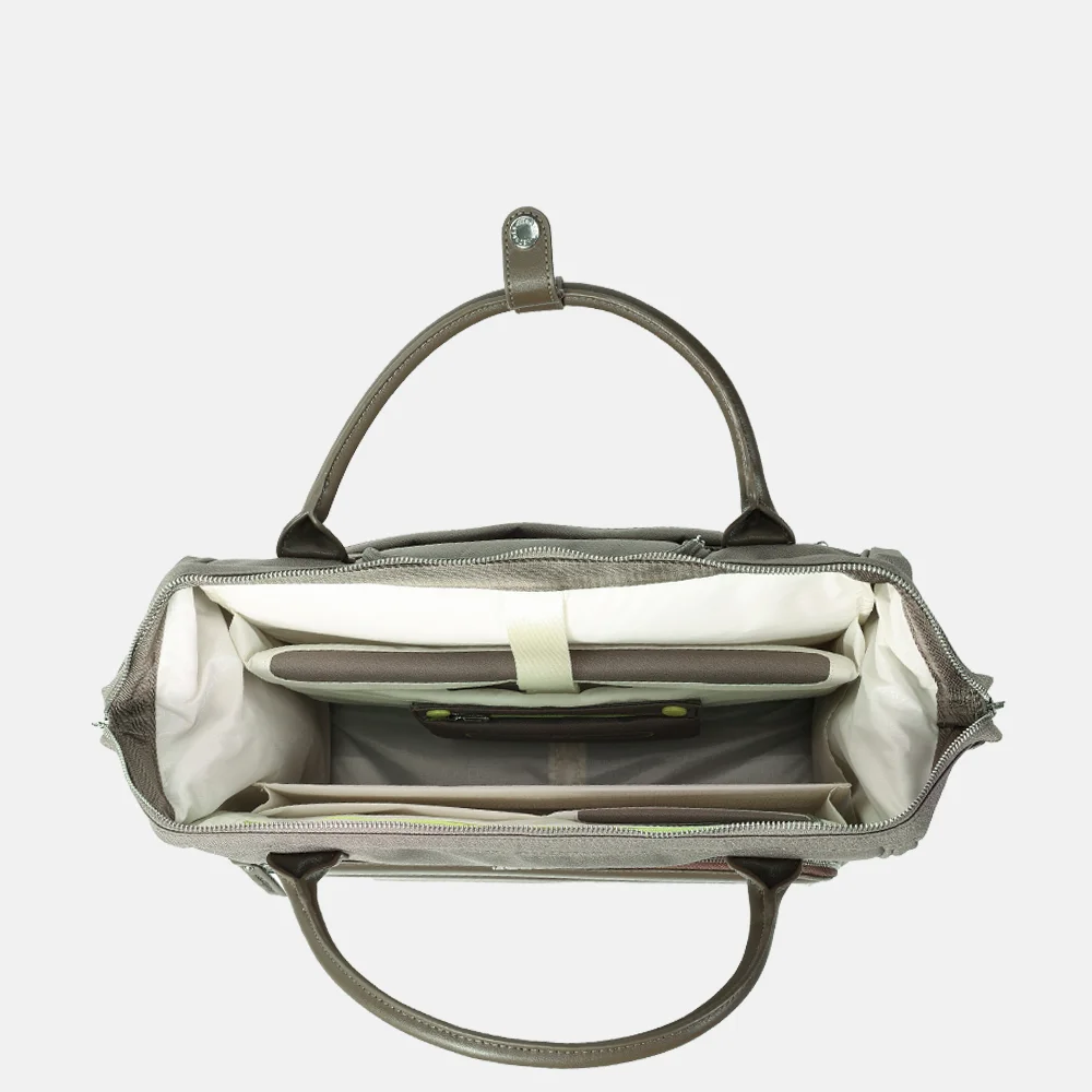 Hedgren business trolley 15 inch vintage taupe bij Duifhuizen