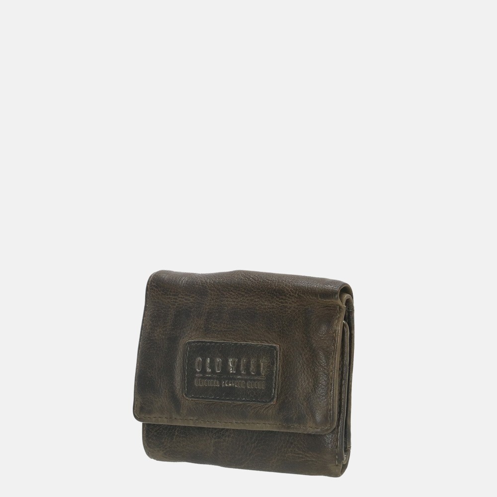 Old West Paint Rock portemonnee S olive bij Duifhuizen