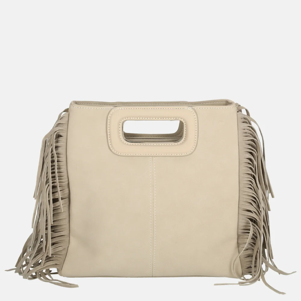 Firenze handtas franje beige bij Duifhuizen