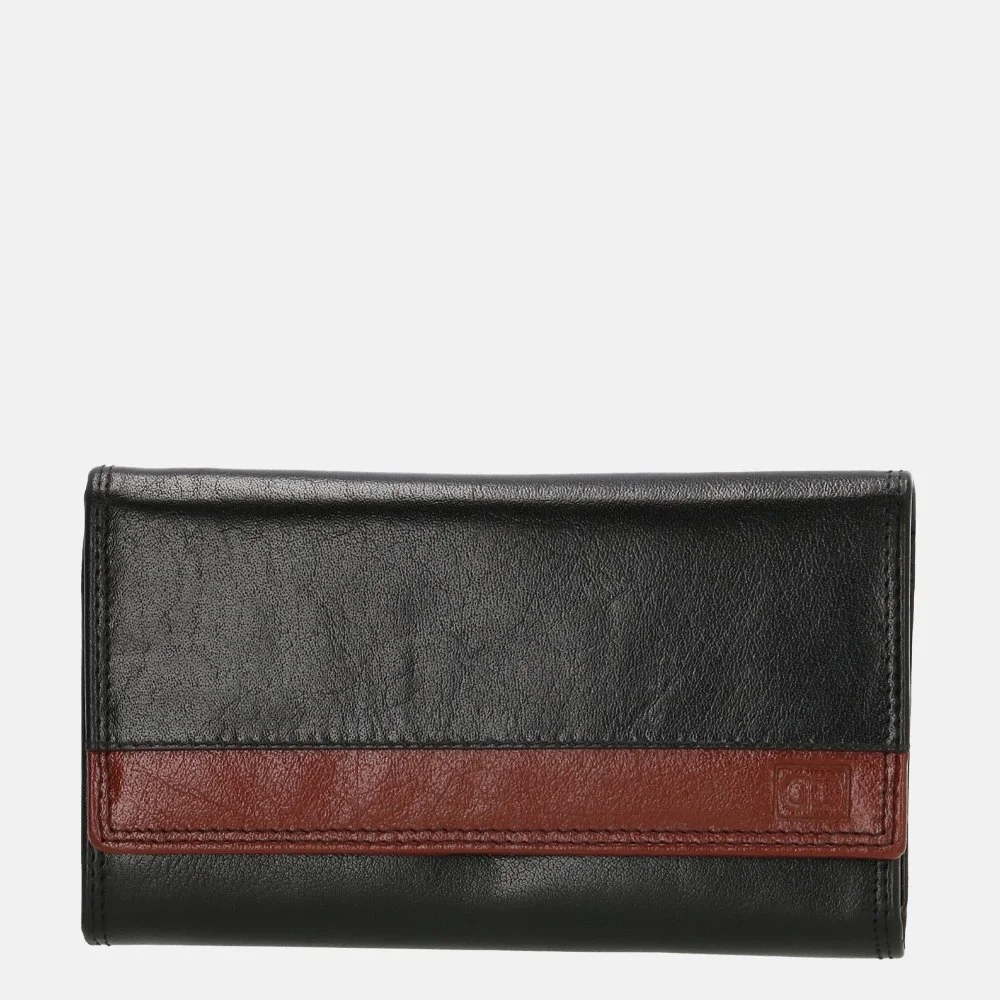 DD Exclusive portemonnee black/cognac bij Duifhuizen