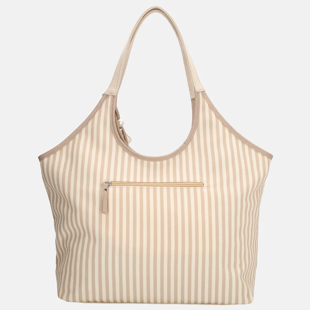 Zebra Trends Mira shopper streep creme bij Duifhuizen